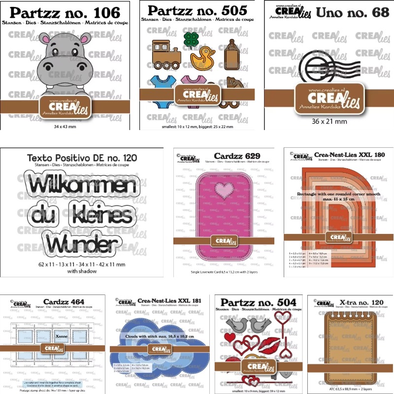 Food Box Baby - Matrices de découpe carrées motif nuage