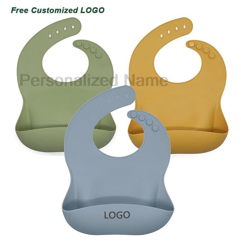 Baby Food Logo - Bavoir en Silicone pour bébé et
