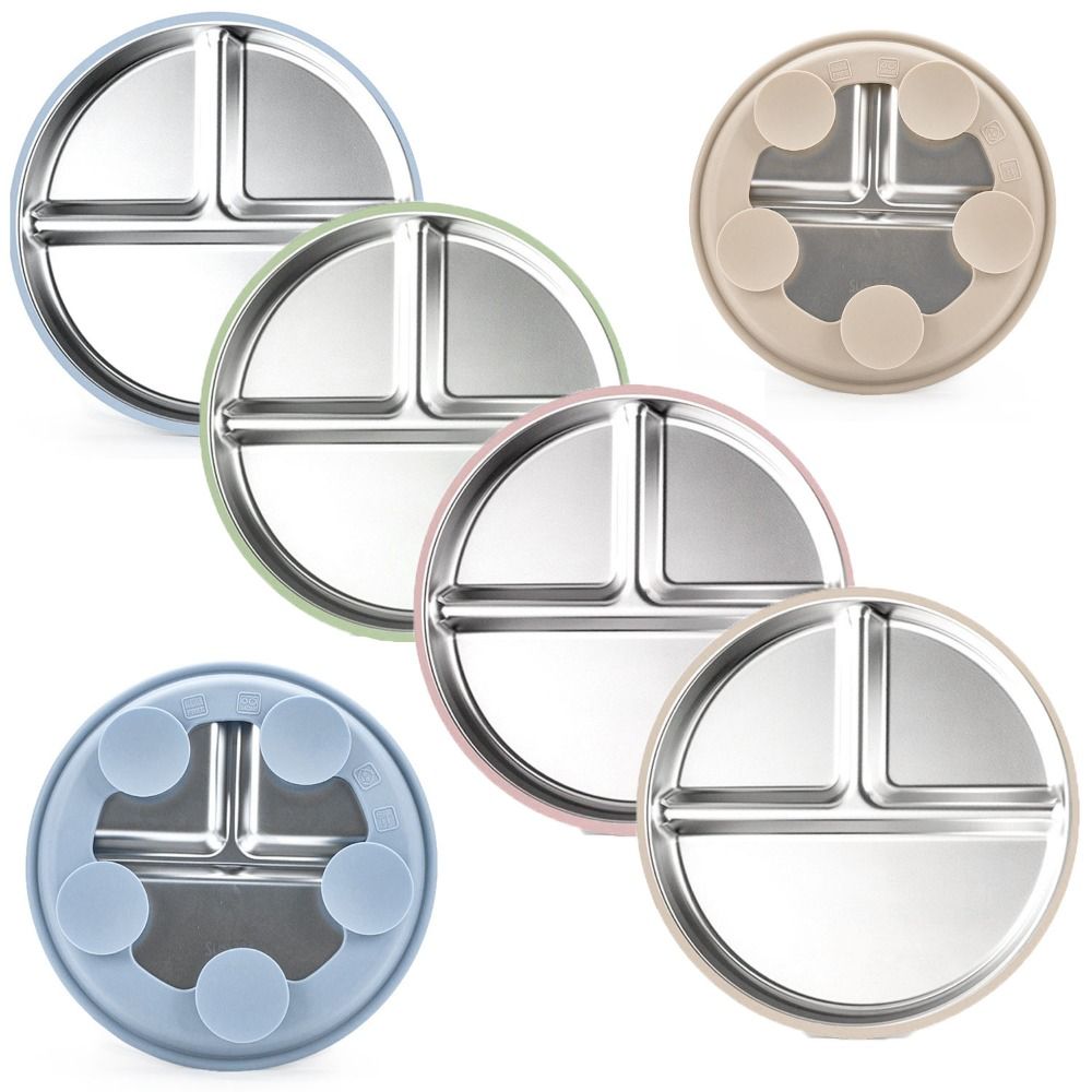 Plate Suction Toddler - Nouvelle assiette pour enfants en acier