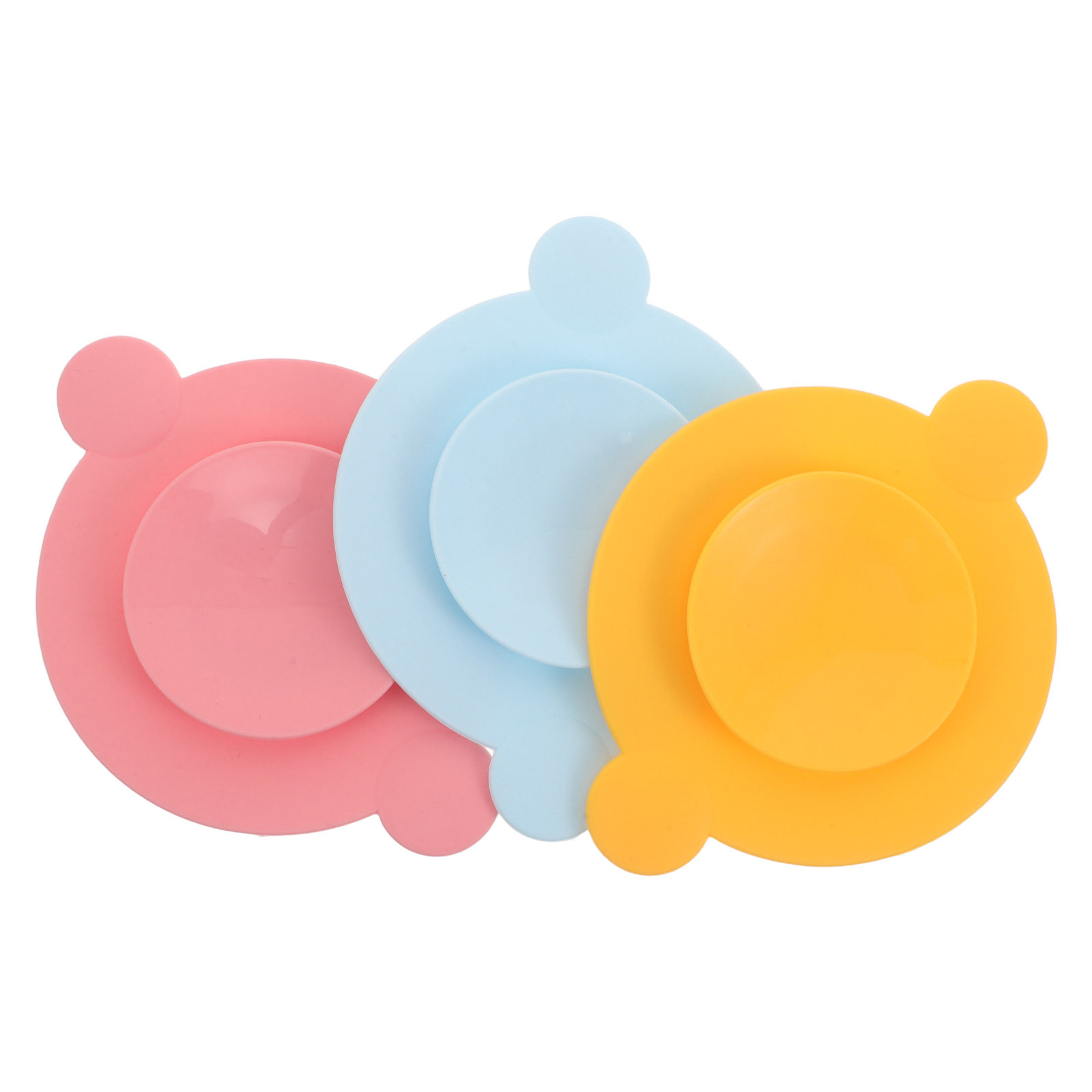 Plate Suction Toddler - Lot de 3 plaques antidérapantes en