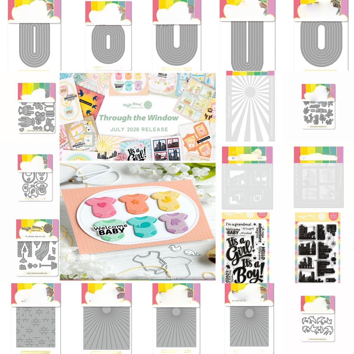 Food Box Baby - Juillet 2026 Windows Postage Collage Baby