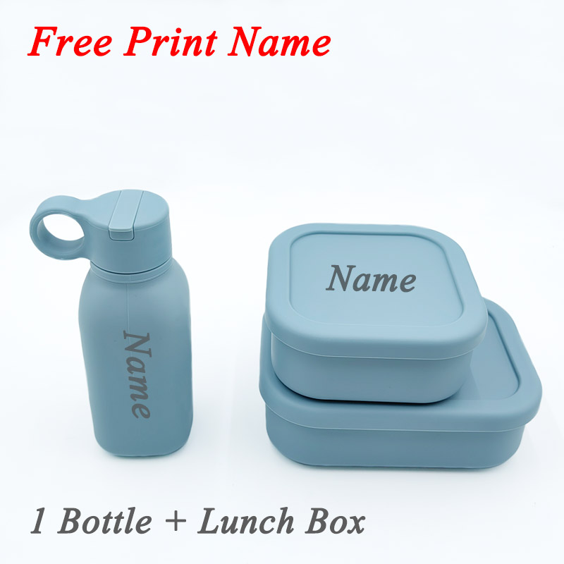 Baby Food Logo - Bouteille d'eau portable en silicone avec