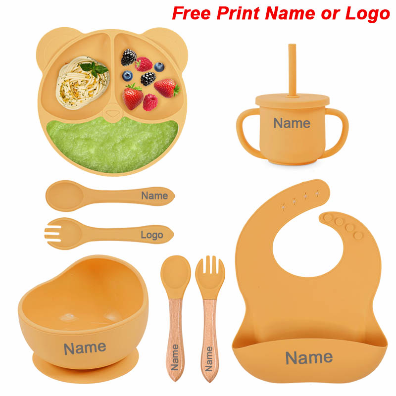 Baby Food Kit - Ensemble d'Alimentation en Silicone pour Bébé,