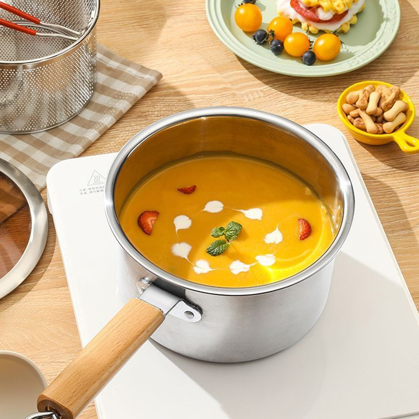 Baby Food Glass - Friteuse professionnelle en acier inoxydable, mini