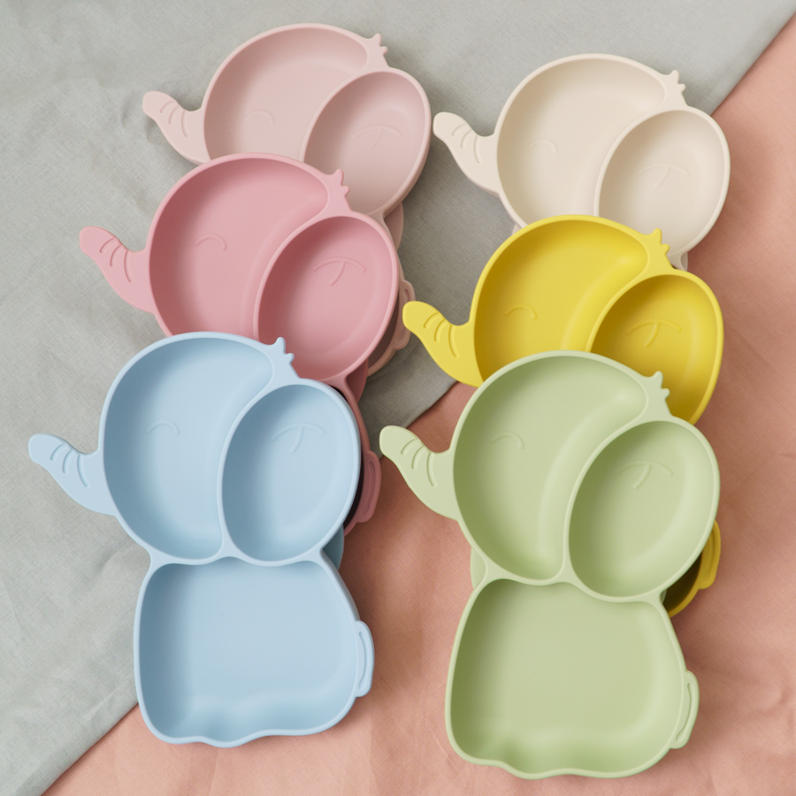 Baby Food Tray - Assiette à manger en silicone pour