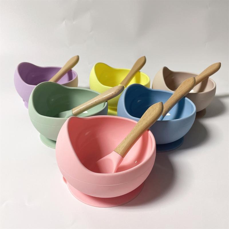 Baby Food Glass - Ensemble d'alimentation pour bébé, bol, cuillère
