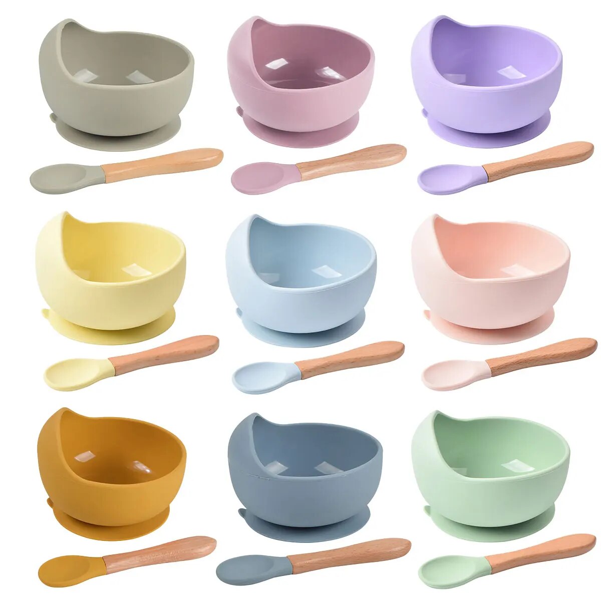 Baby Food Tray - Filles d'alimentation en silicone pour bébé,