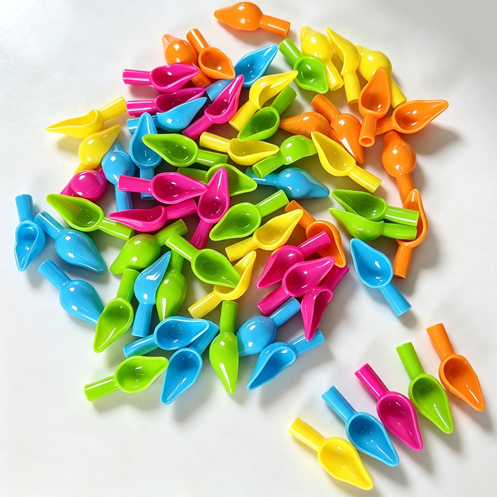 Baby Food Diet - Mini cuillère d'alimentation en plastique colorée,