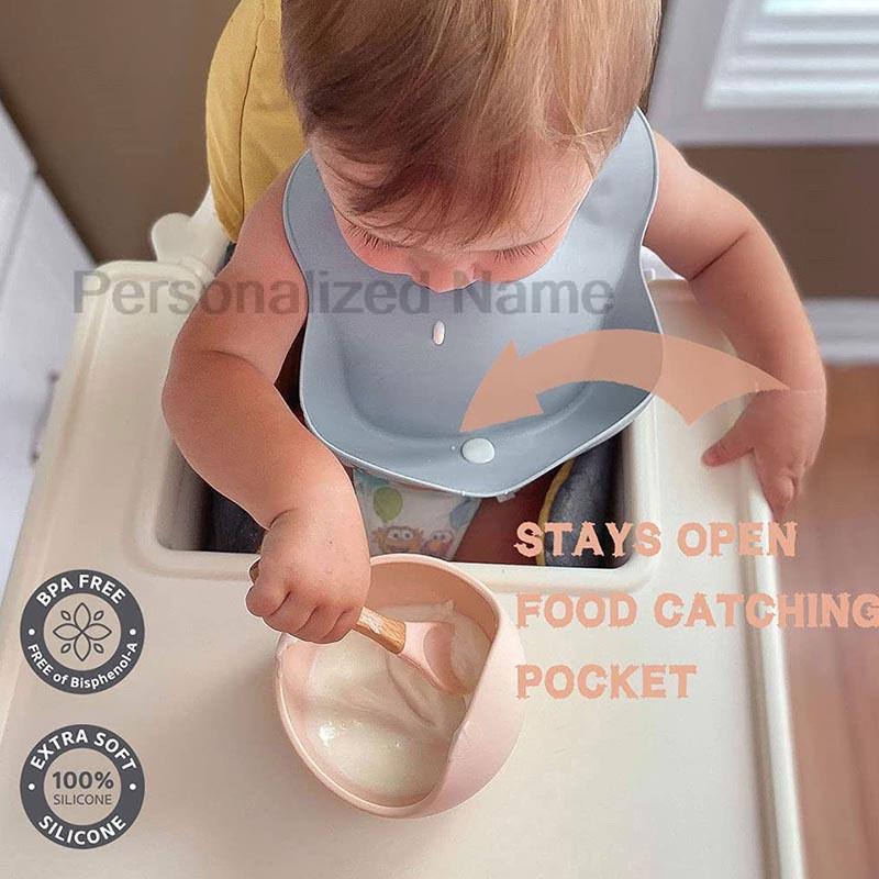 Bavoir en Silicone pour bébé e - Baby Food Logo avis et prix