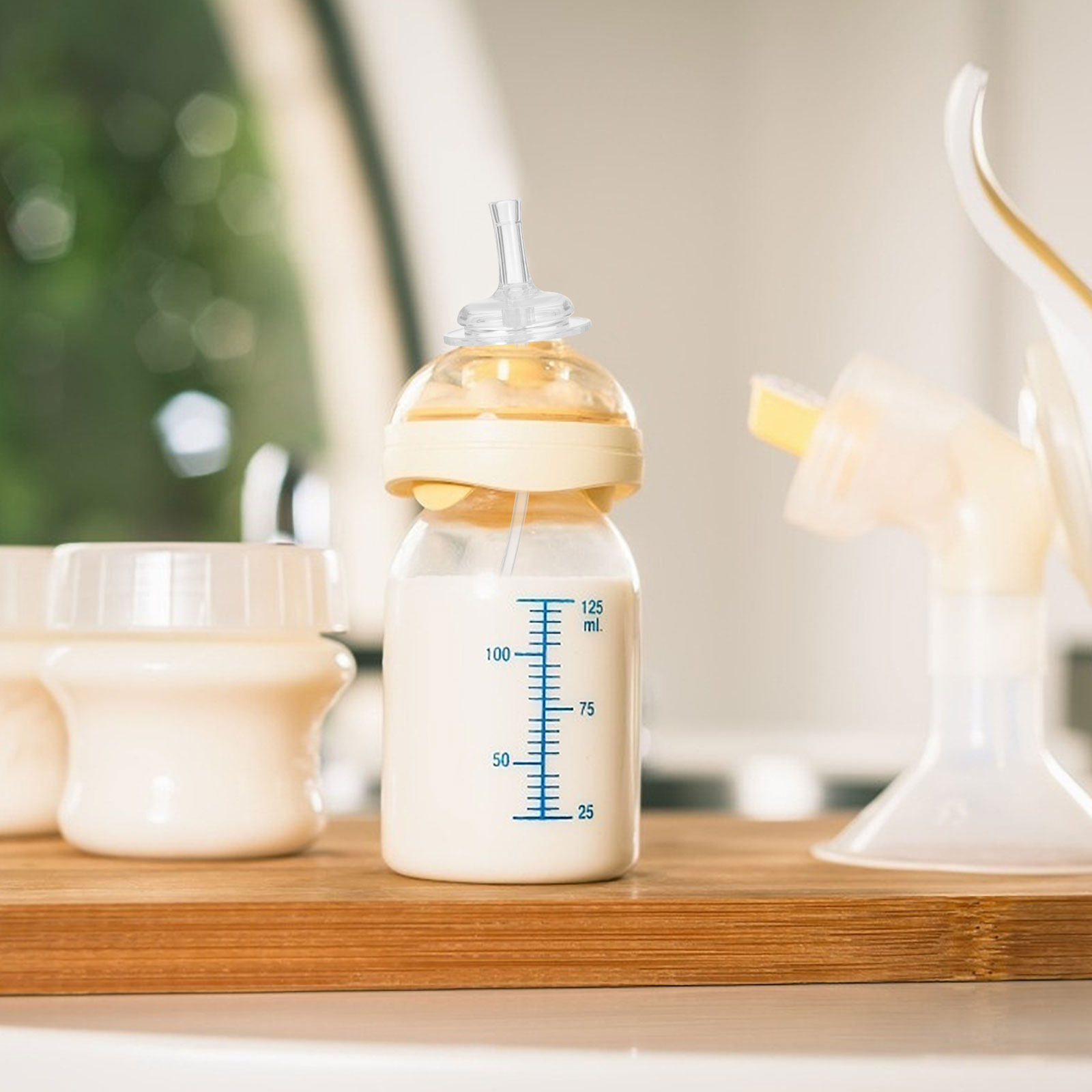 Lot de 4 pailles en silicone d - Baby Food Glass avis et prix