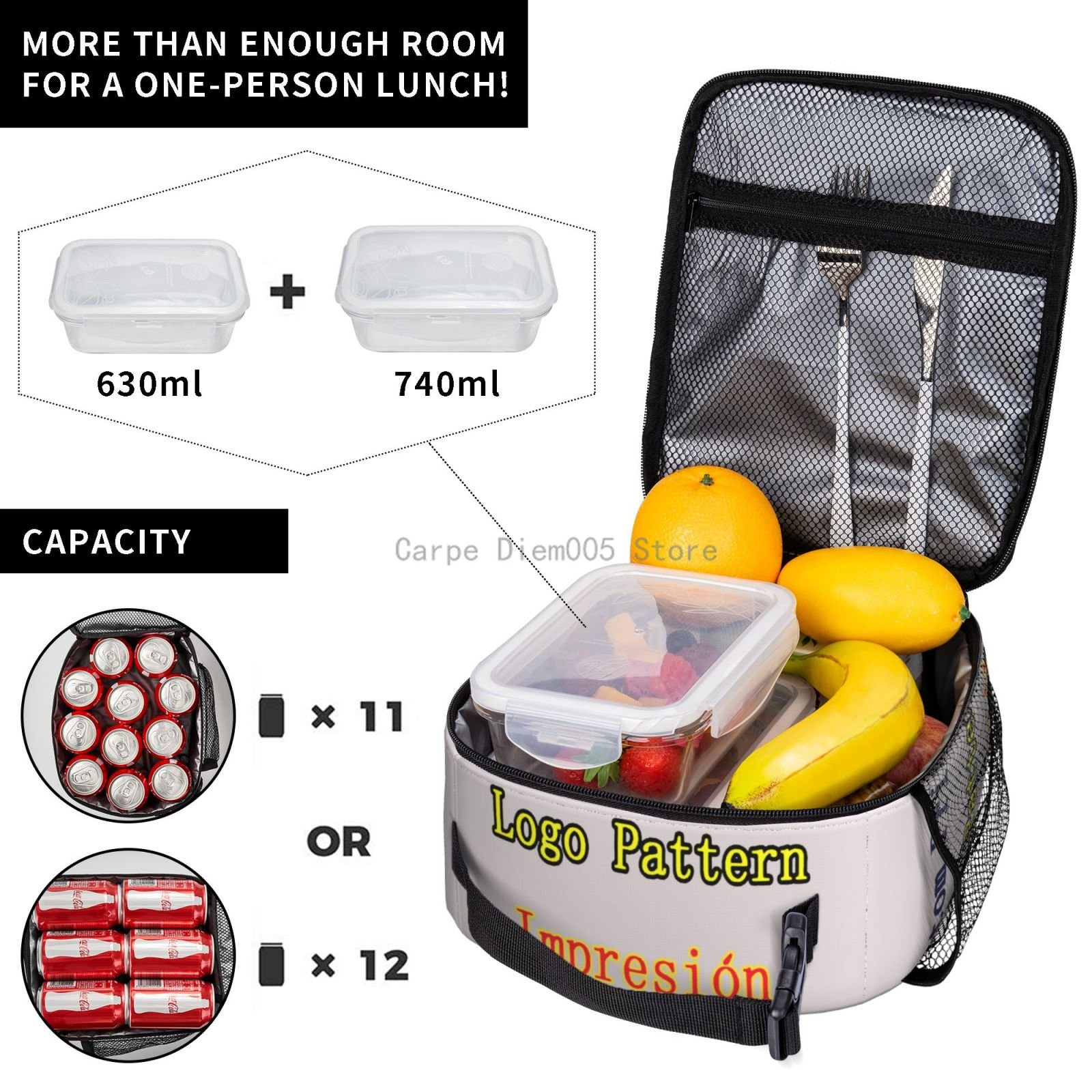 Sac à déjeuner isotherme avec  - Baby Food Logo avis et prix