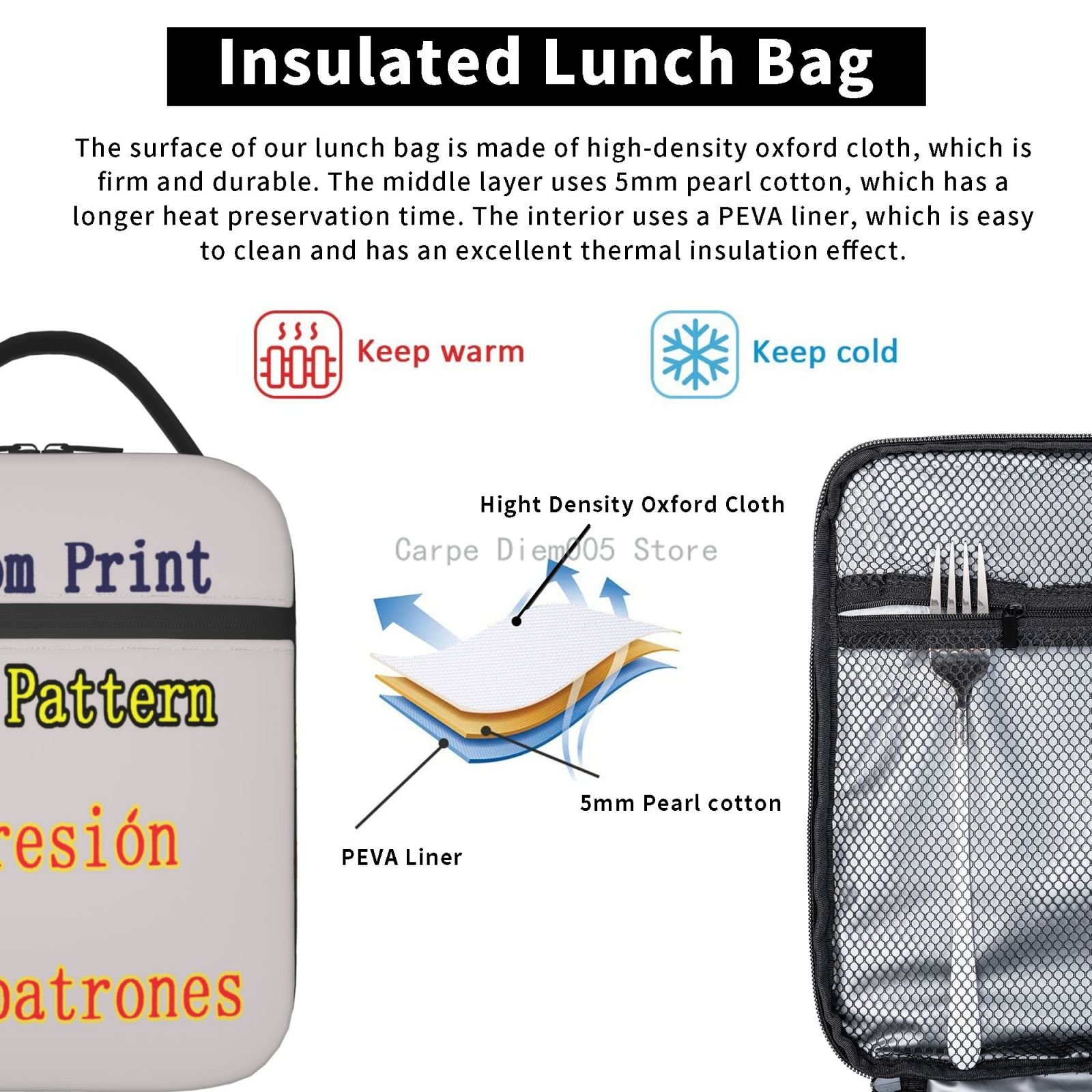 Sac à déjeuner isotherme avec  - Baby Food Logo avis et prix
