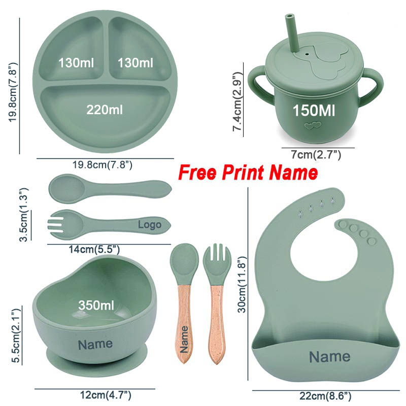 Ensemble de vaisselle en Silic - Baby Food Logo avis et prix