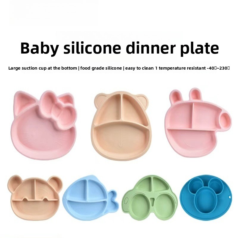 Assiette divisée en silicone s - Plate Suction Toddler avis et prix