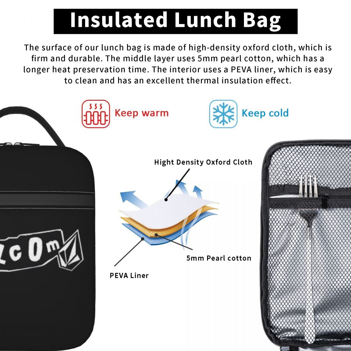 Sac à déjeuner isotherme avec  - Baby Food Logo avis et prix