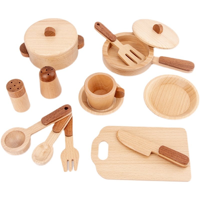 Jeu de cuisine en bois de hêtr - Baby Kitchen Food avis et prix