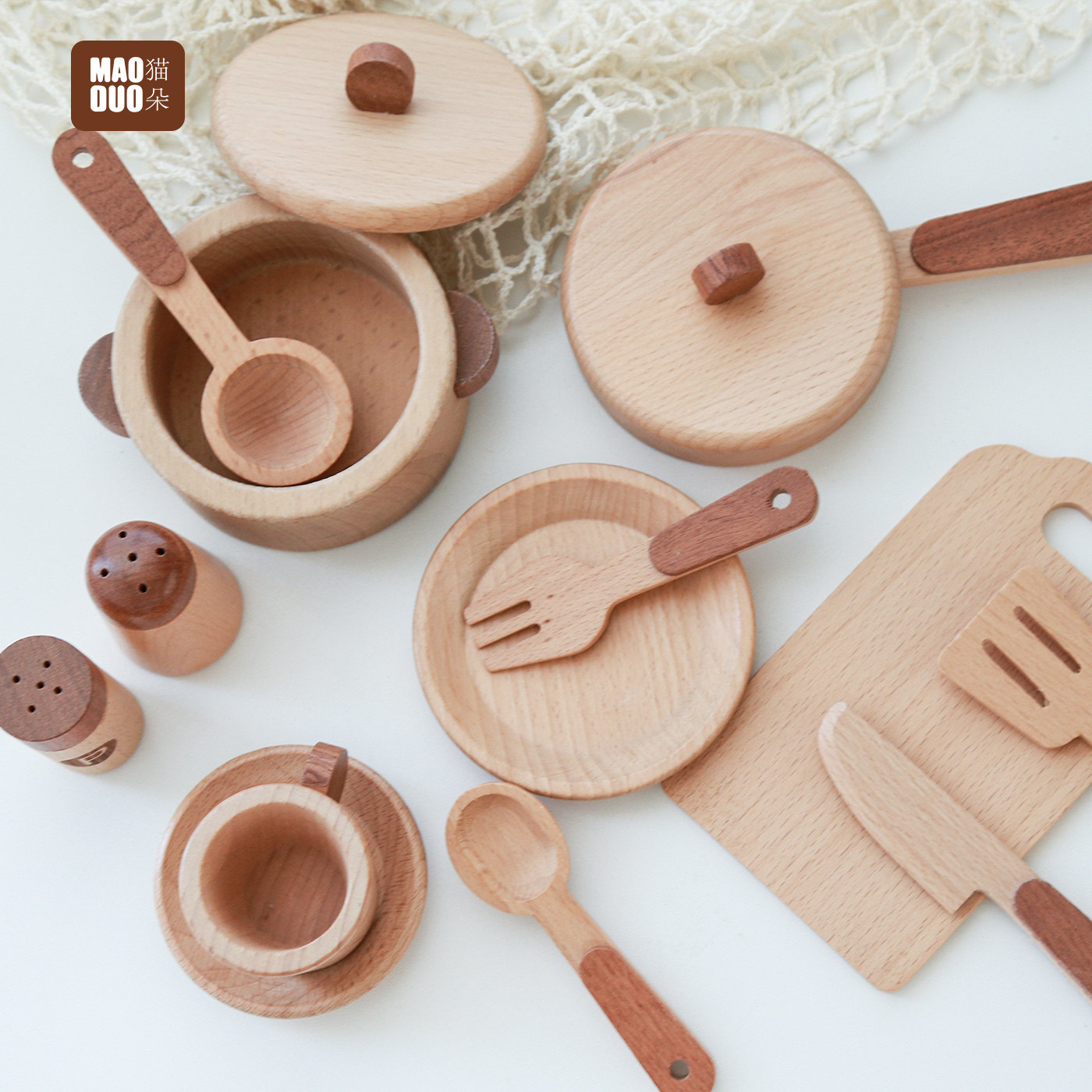 Jeu de cuisine en bois de hêtr - Baby Kitchen Food avis et prix
