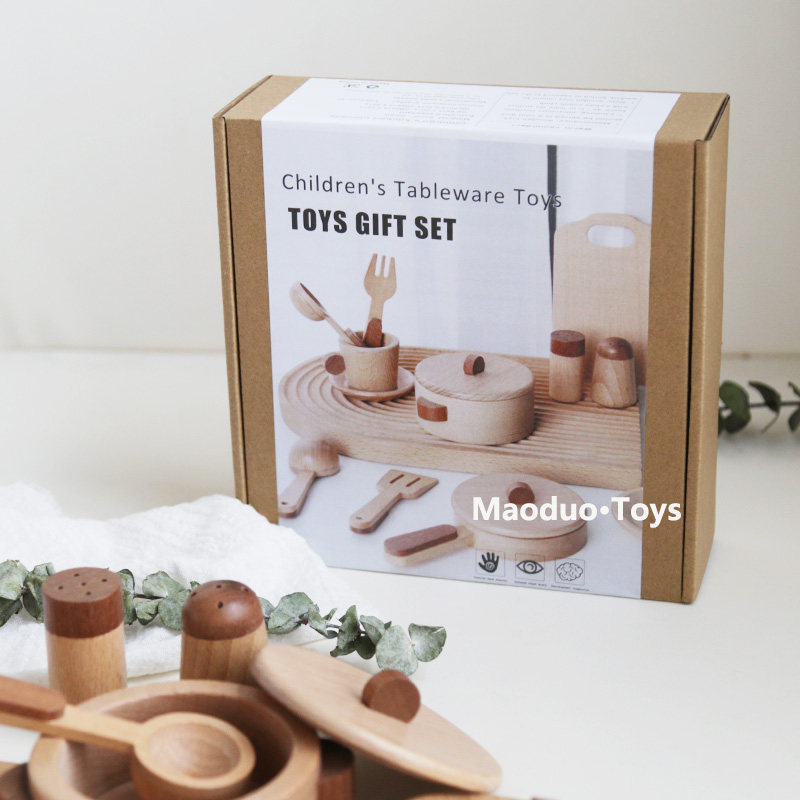 Jeu de cuisine en bois de hêtr - Baby Kitchen Food avis et prix